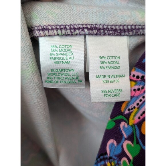Lilly Pulitzer UPF50+ Luxletic Blythe Pullover Top Purple Colony Conga Size Med - Picture 7 of 12
